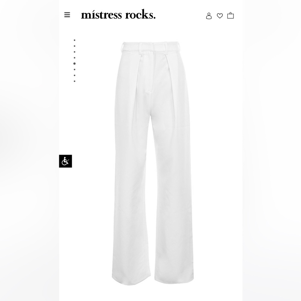 Wide leg slacks